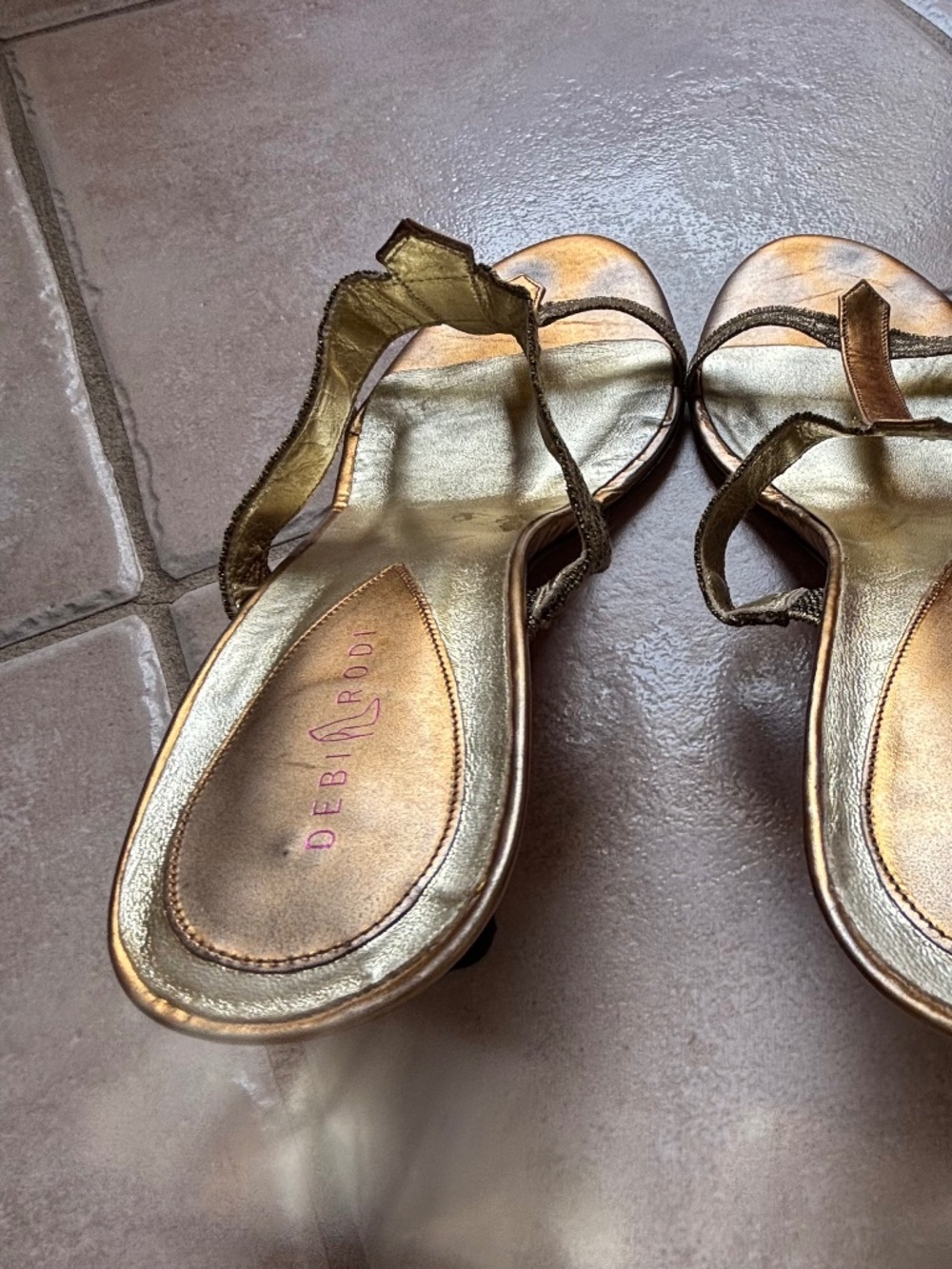 Bronze sandals Debi Rodi - Picture 4 of 6